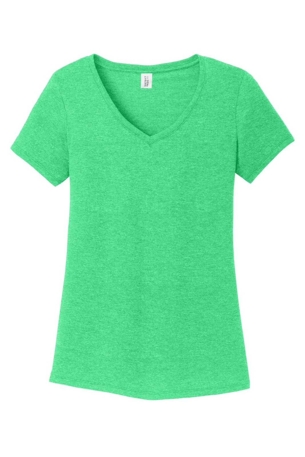 District DM1350L Women&#39;s Perfect Tri V-Neck Tee - Green Frost - HIT a Double - 5