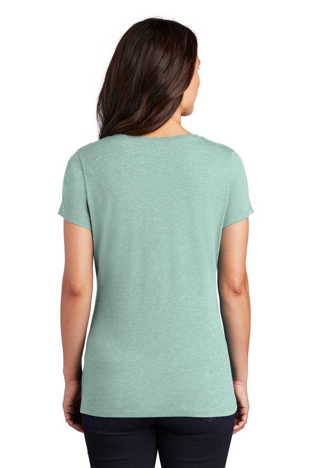 District DM1350L Women&#39;s Perfect Tri V-Neck Tee - Heathered Dusty Sage - HIT a Double - 2