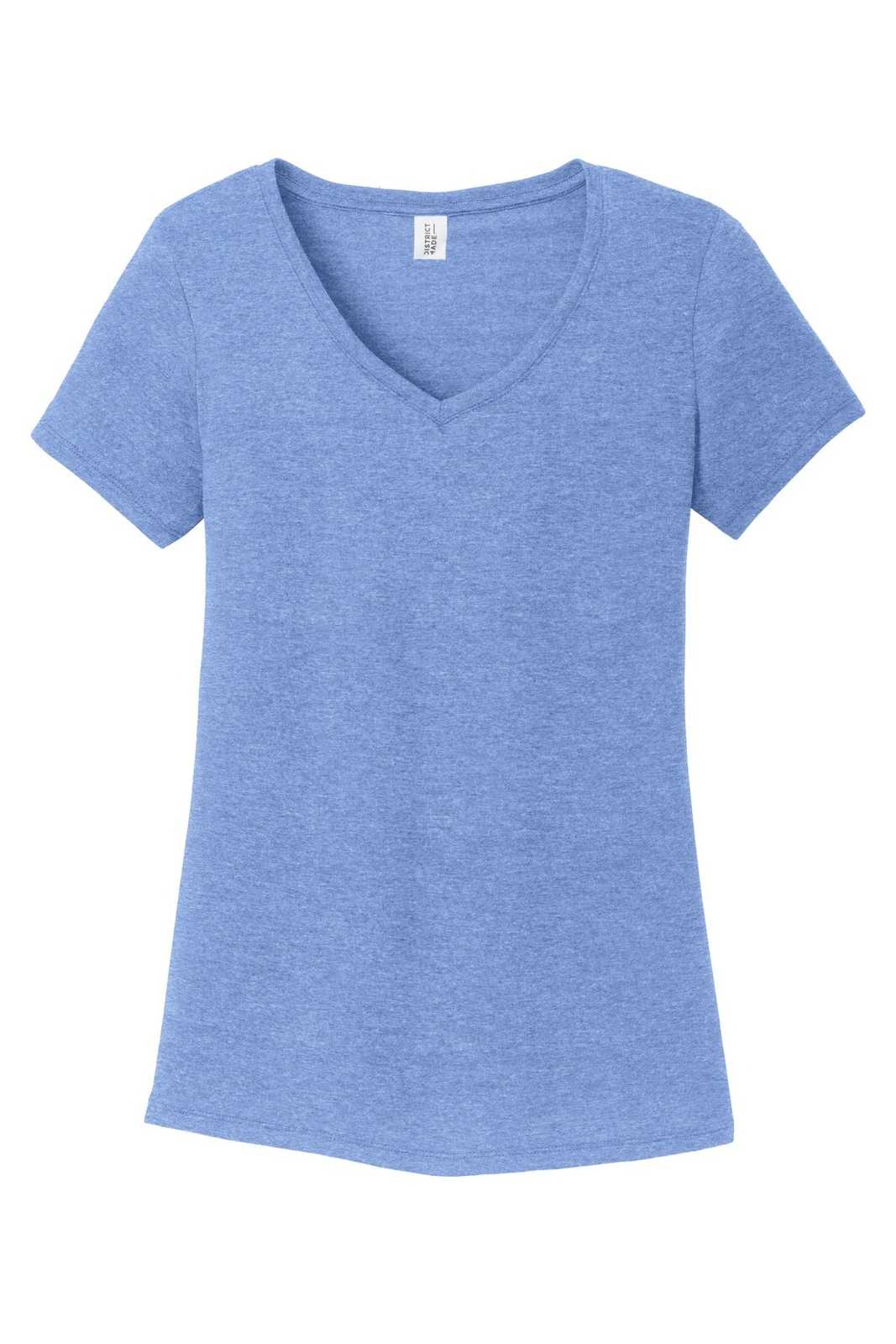 District DM1350L Women&#39;s Perfect Tri V-Neck Tee - Maritime Frost - HIT a Double - 5