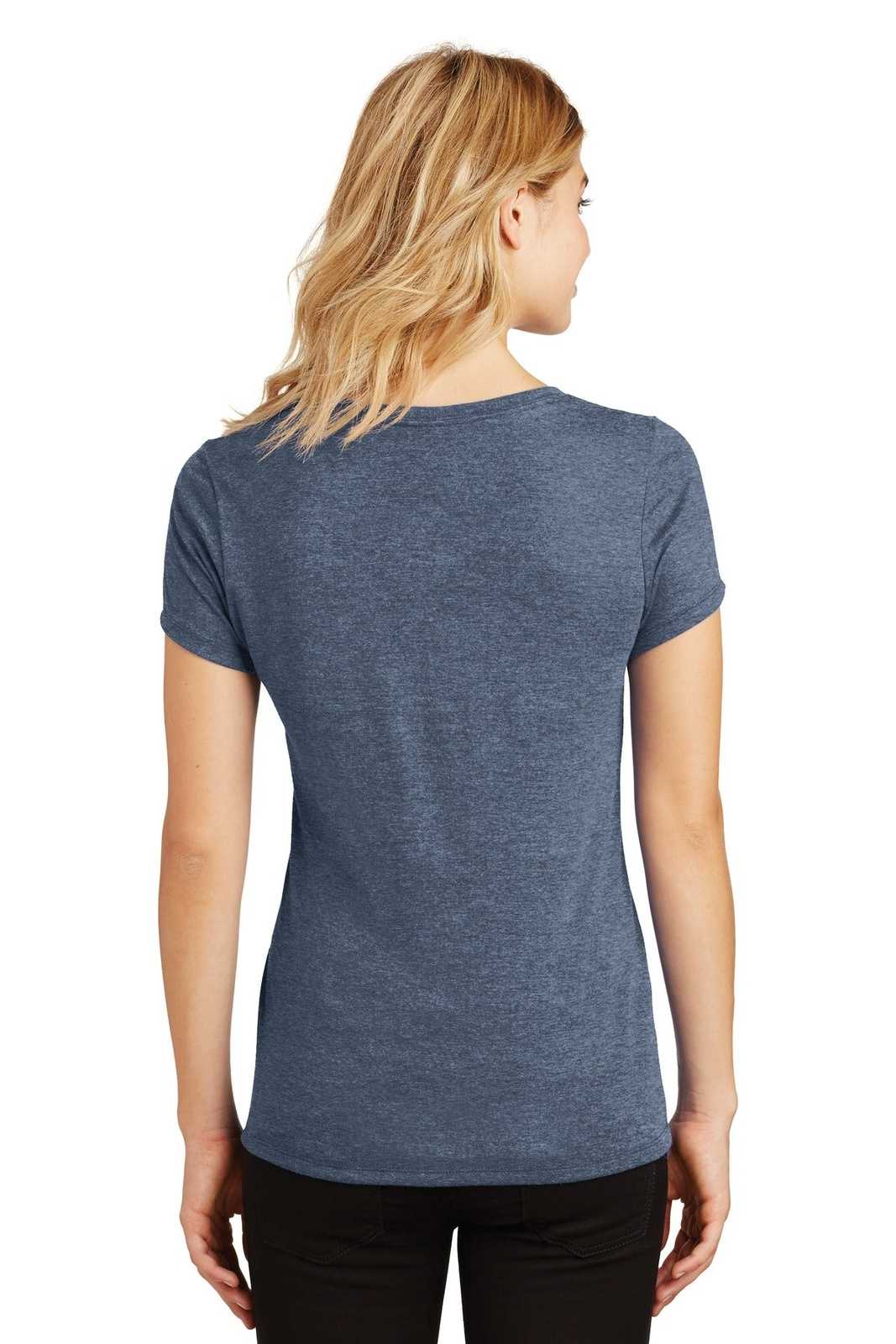 District DM1350L Women&#39;s Perfect Tri V-Neck Tee - Navy Frost - HIT a Double - 2