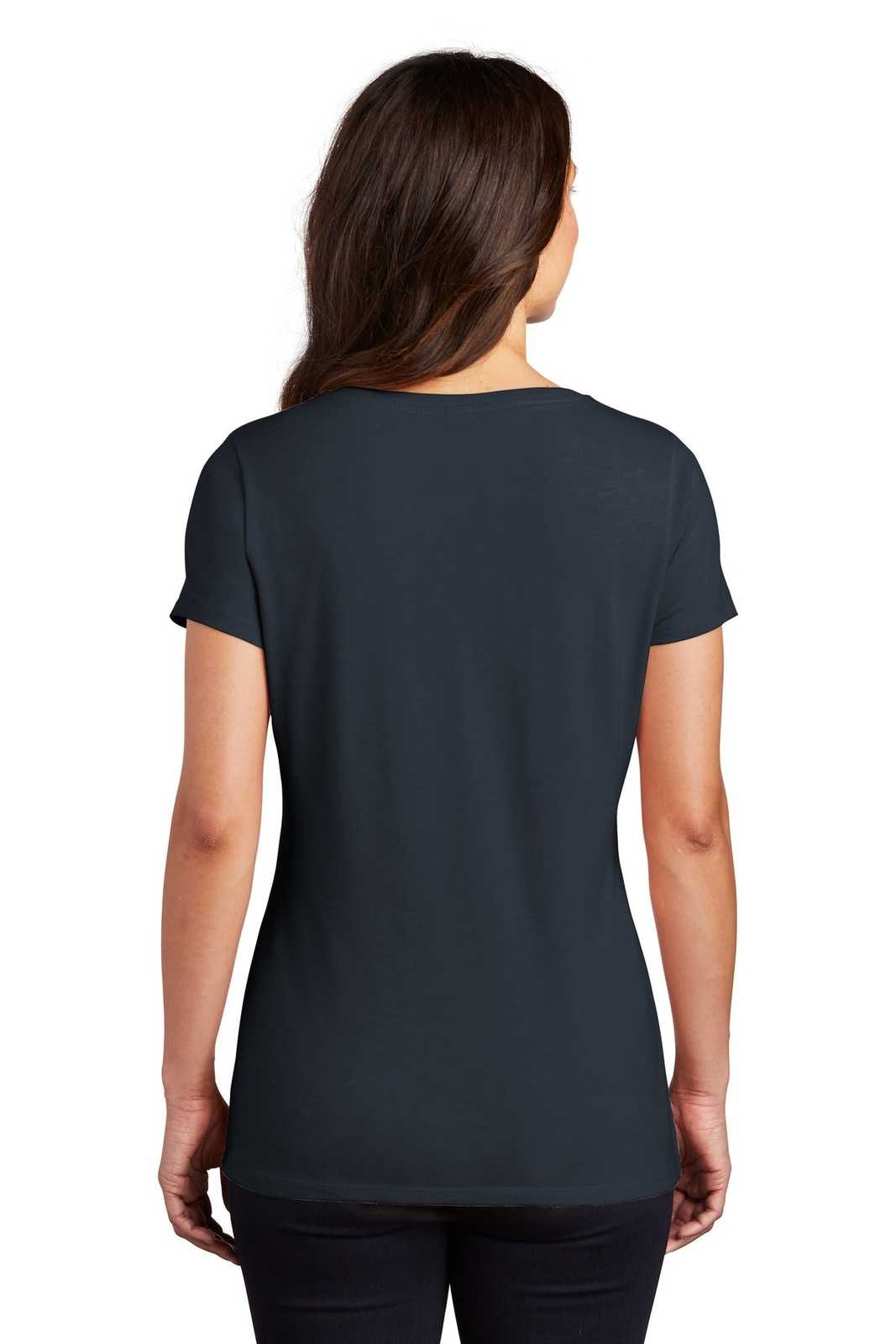 District DM1350L Women&#39;s Perfect Tri V-Neck Tee - New Navy - HIT a Double - 2