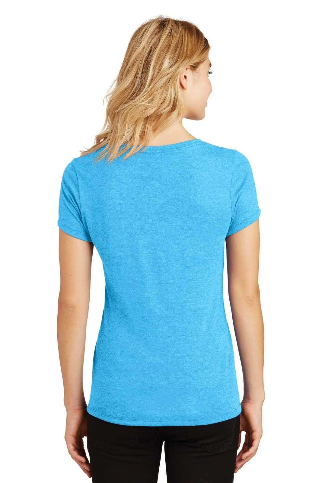 District DM1350L Women&#39;s Perfect Tri V-Neck Tee - Turquoise Frost - HIT a Double - 2
