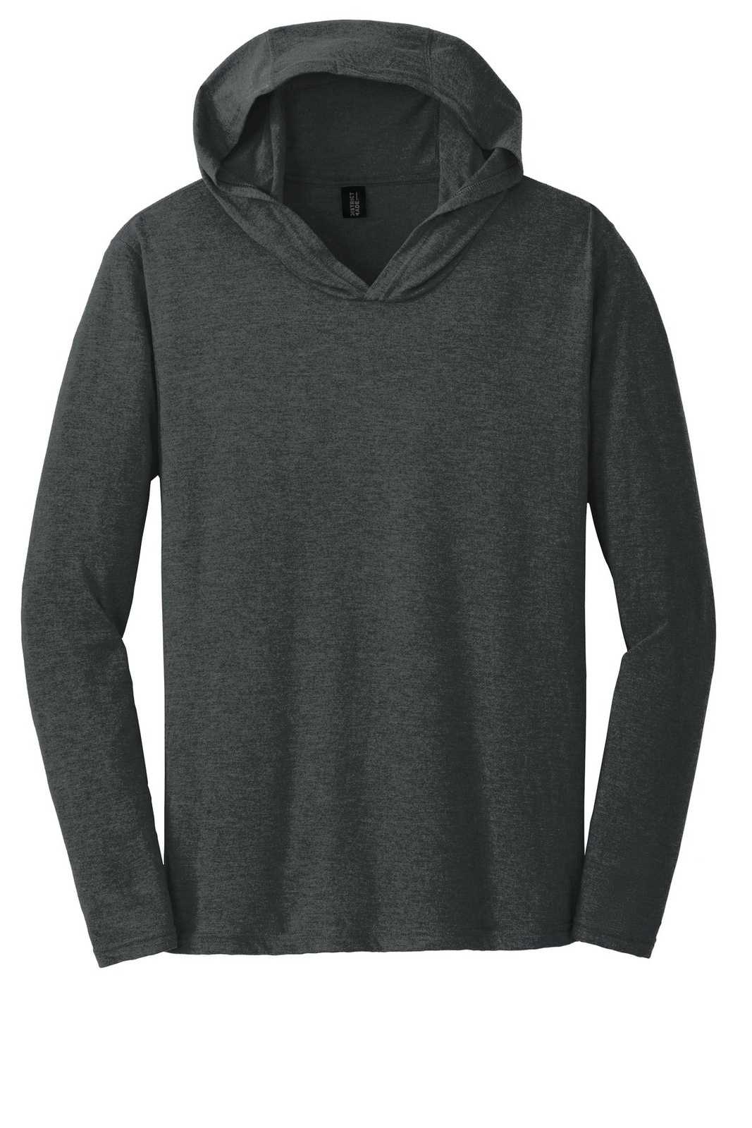 District DM139 Perfect Tri Long Sleeve Hoodie - Black Frost - HIT a Double - 5