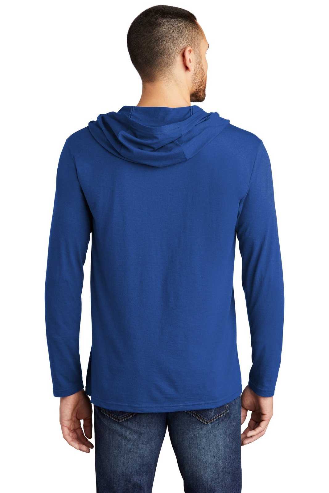 District DM139 Perfect Tri Long Sleeve Hoodie - Deep Royal - HIT a Double - 2