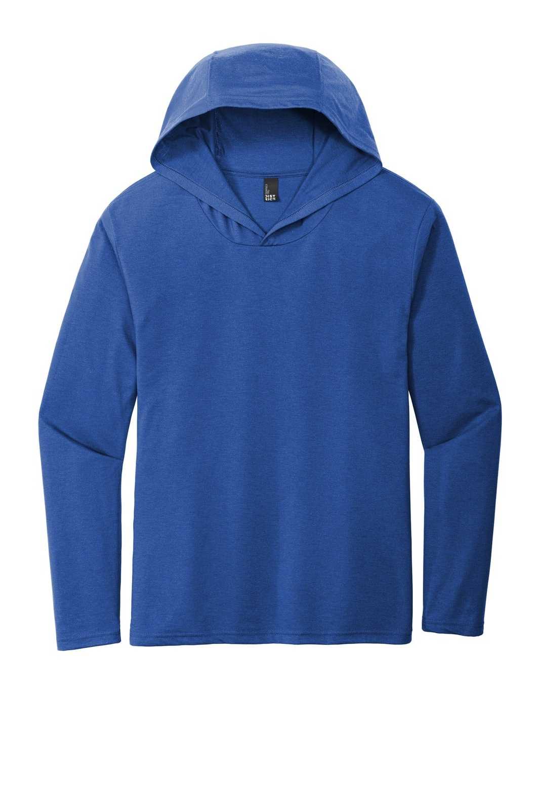 District DM139 Perfect Tri Long Sleeve Hoodie - Deep Royal - HIT a Double - 5