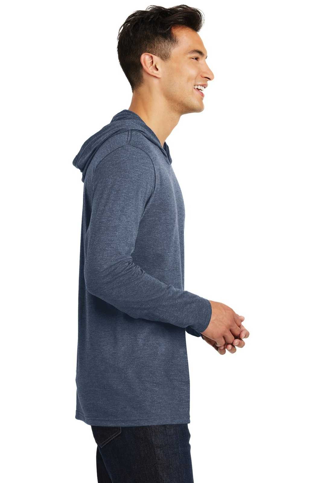 District DM139 Perfect Tri Long Sleeve Hoodie - Navy Frost - HIT a Double - 3