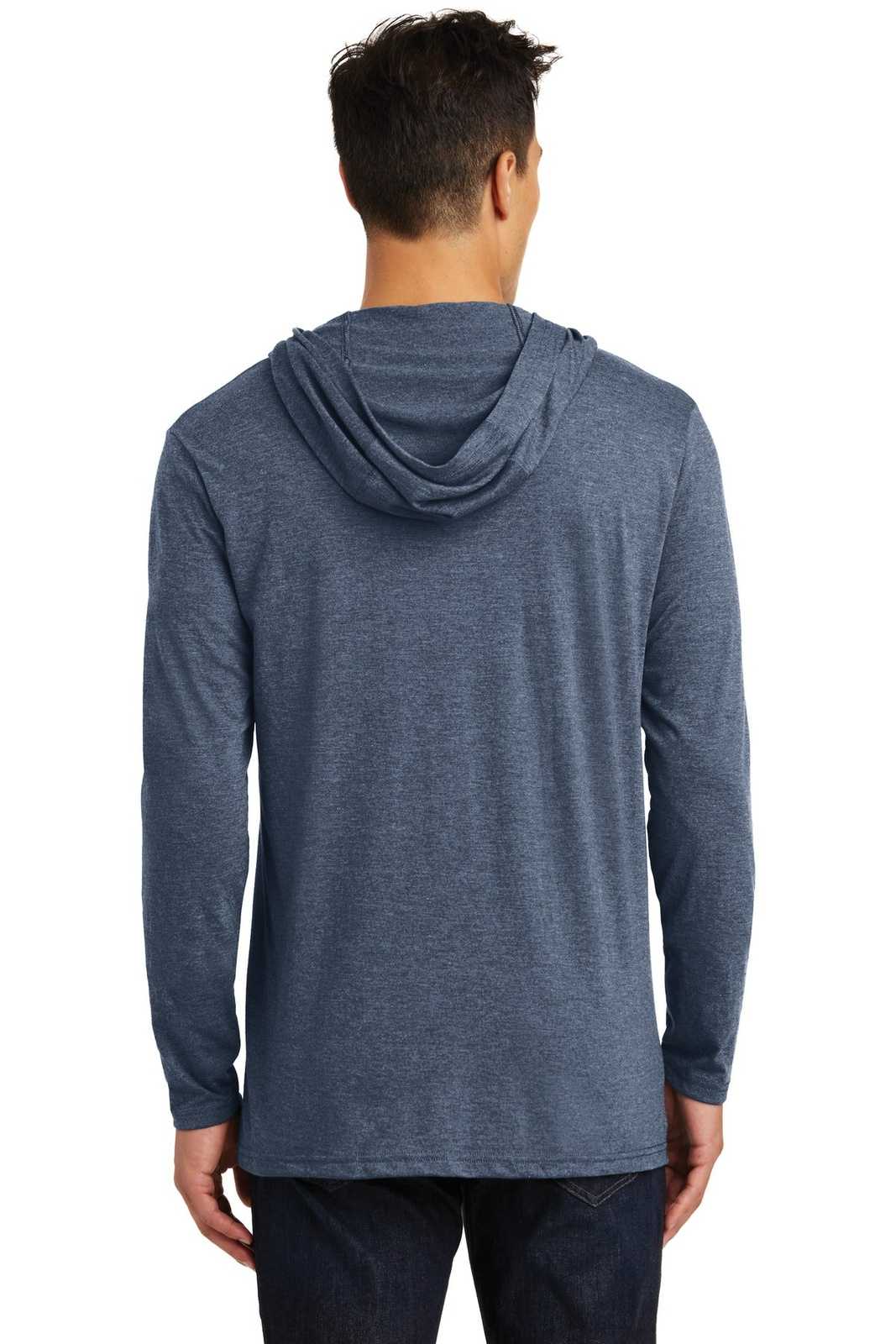 District DM139 Perfect Tri Long Sleeve Hoodie - Navy Frost - HIT a Double - 2