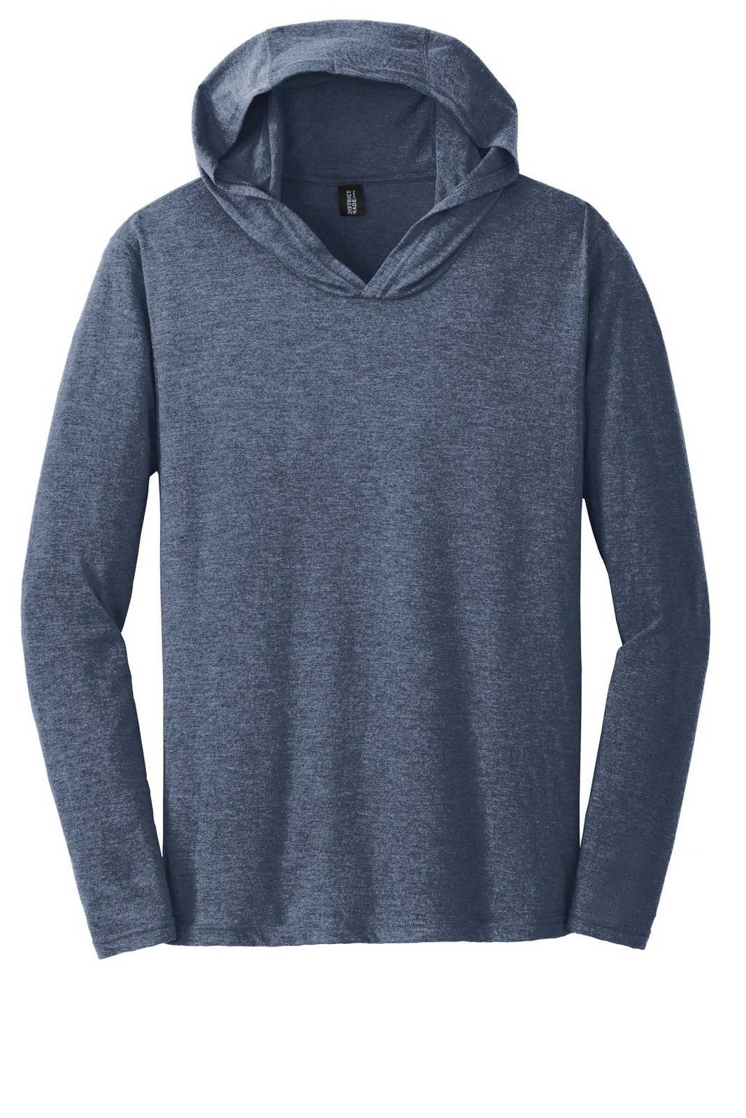 District DM139 Perfect Tri Long Sleeve Hoodie - Navy Frost - HIT a Double - 5