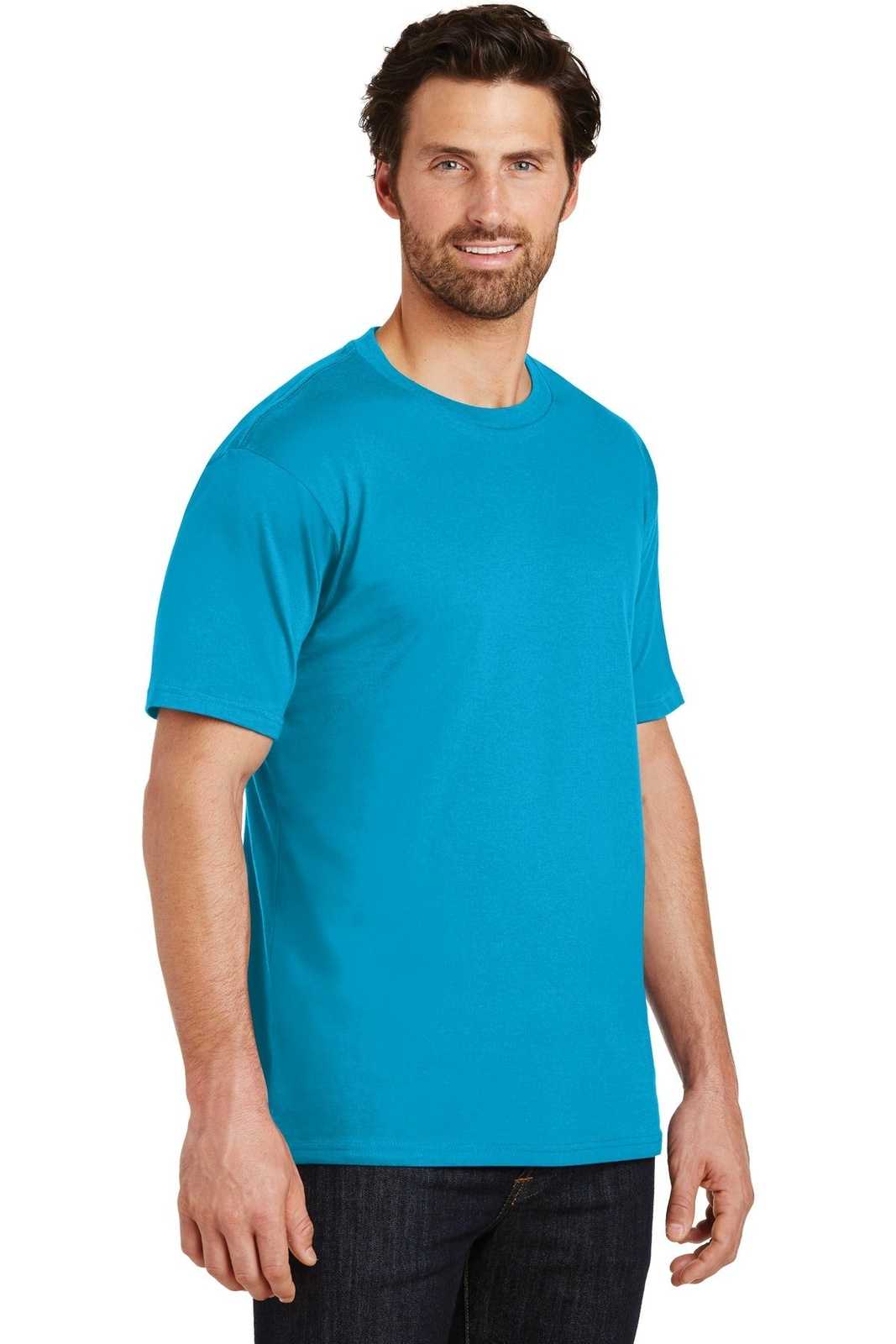 District DT104 Perfect Weight Tee - Bright Turquoise - HIT a Double - 4