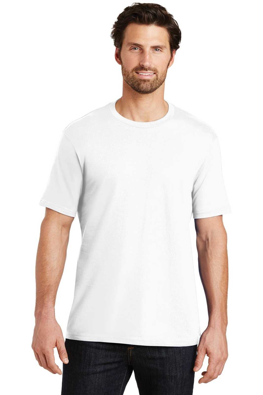 District DT104 Perfect Weight Tee - Bright White - HIT a Double - 1