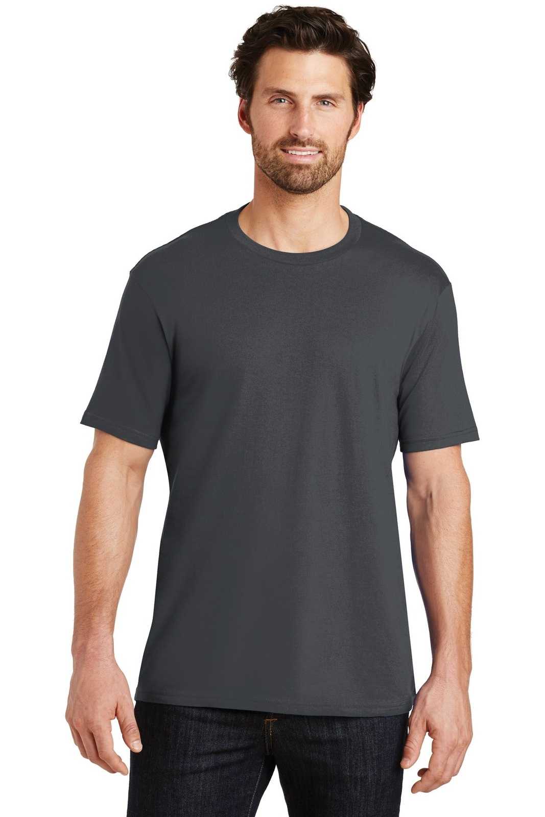 District DT104 Perfect Weight Tee - Charcoal - HIT a Double - 1