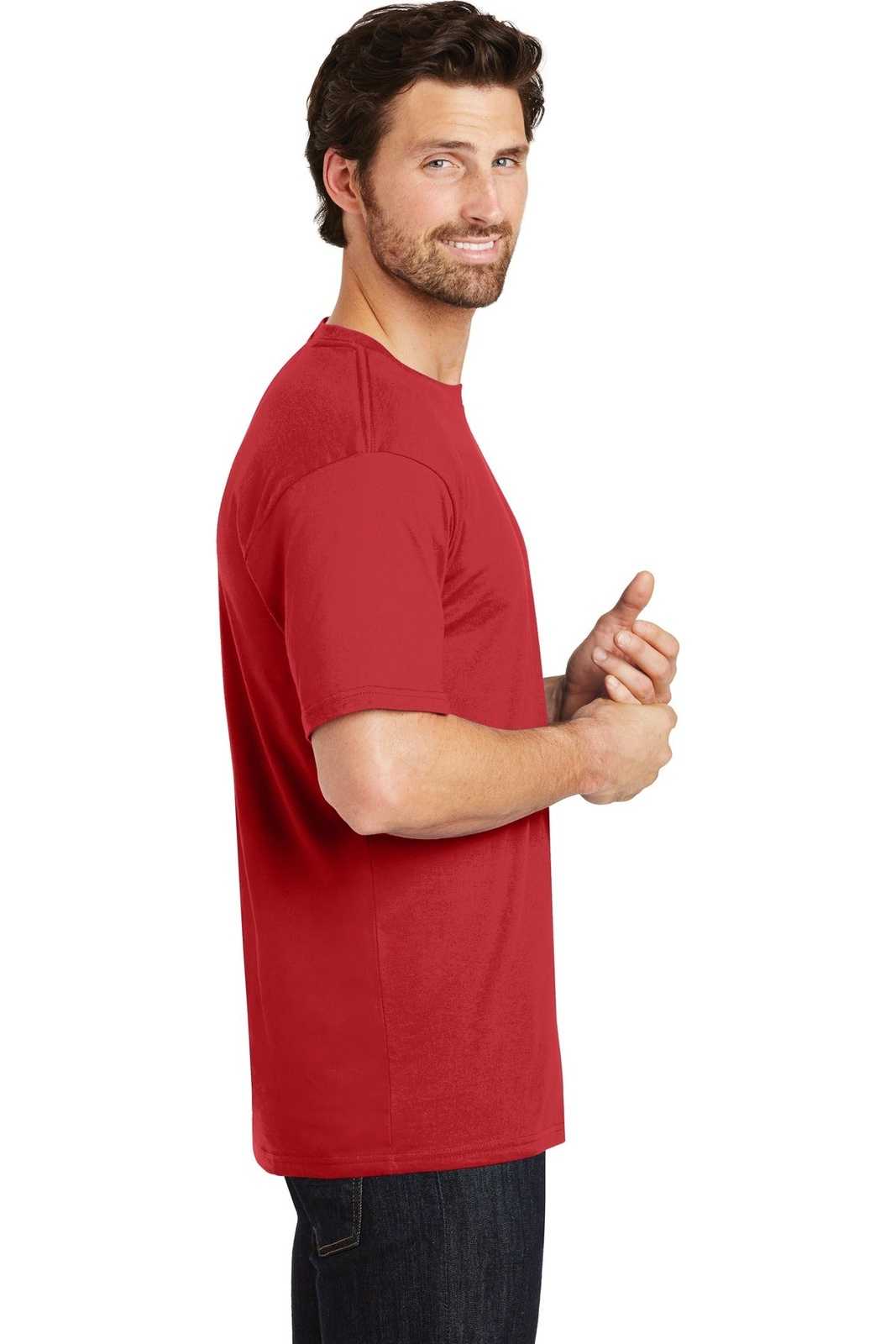 District DT104 Perfect Weight Tee - Classic Red - HIT a Double - 3