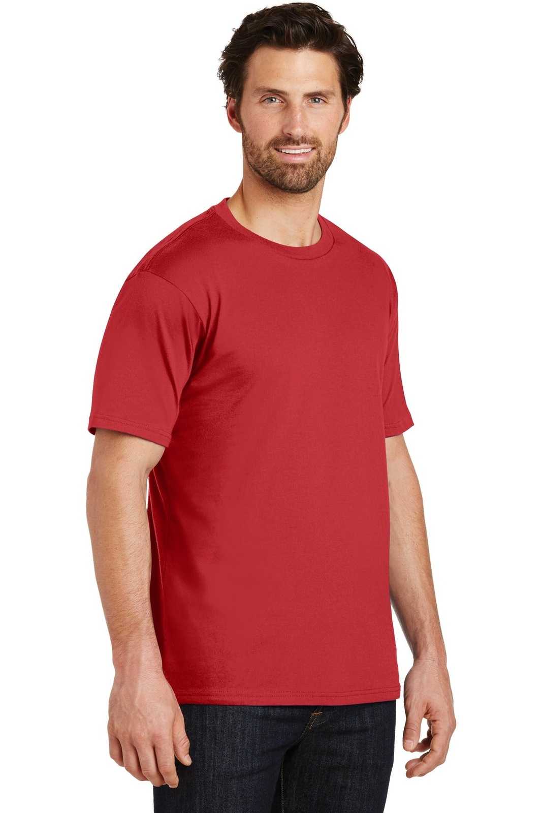 District DT104 Perfect Weight Tee - Classic Red - HIT a Double - 4