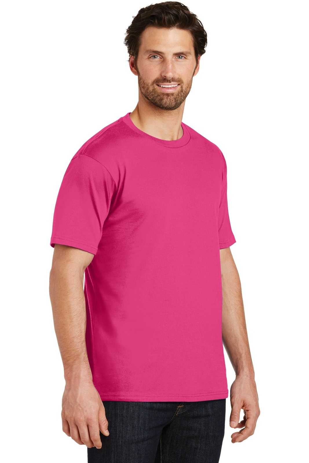 District DT104 Perfect Weight Tee - Dark Fuchsia - HIT a Double - 4