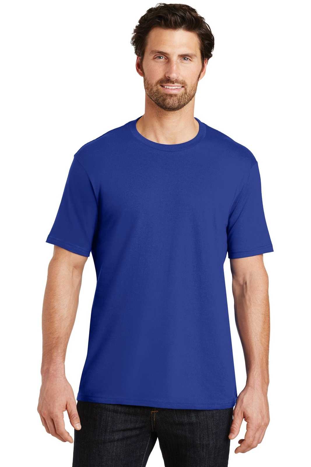 District DT104 Perfect Weight Tee - Deep Royal - HIT a Double - 1