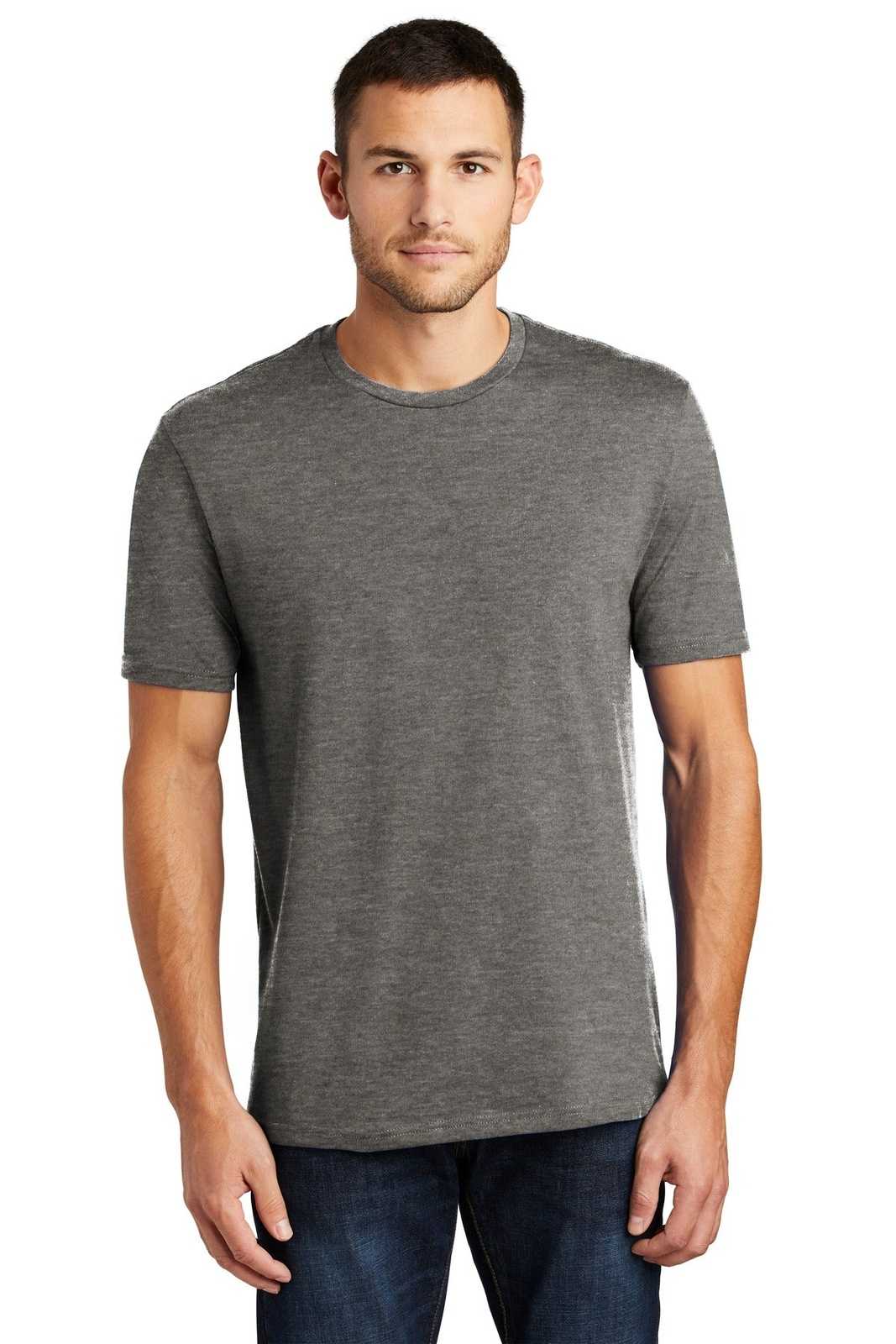 District DT104 Perfect Weight Tee - Heathered Charcoal - HIT a Double - 1