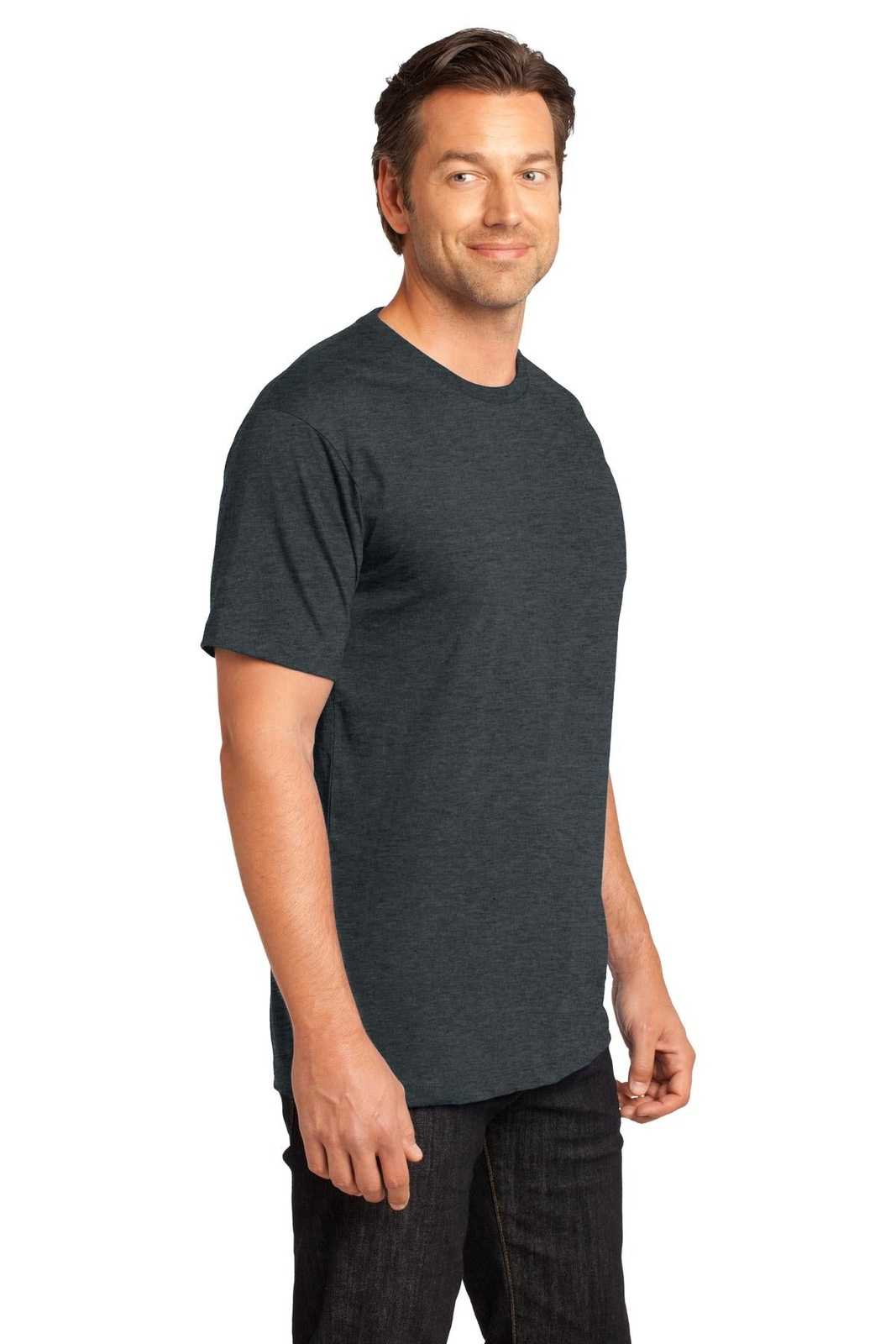 District DT104 Perfect Weight Tee - Heathered Charcoal - HIT a Double - 4
