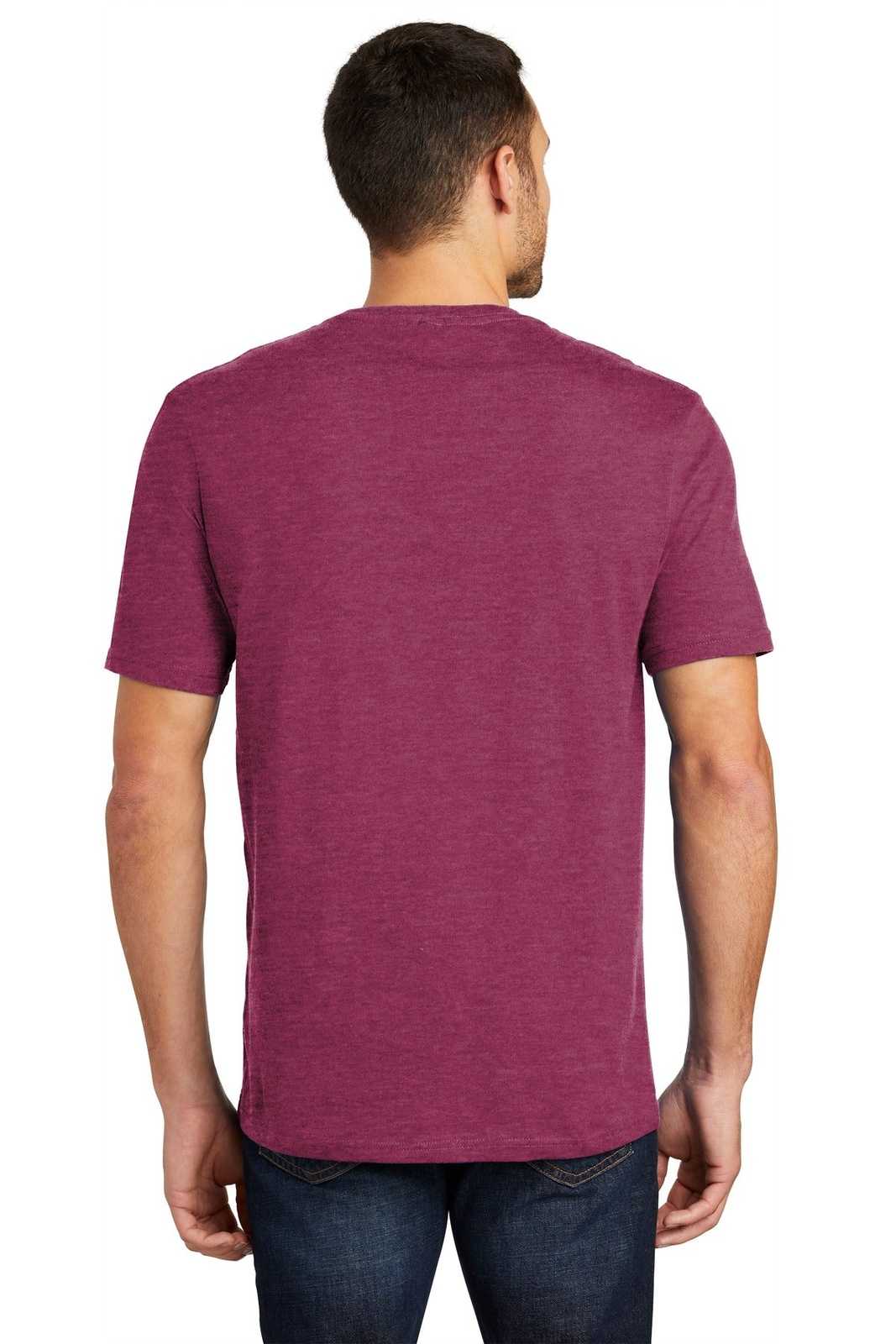 District DT104 Perfect Weight Tee - Heathered Loganberry - HIT a Double - 1