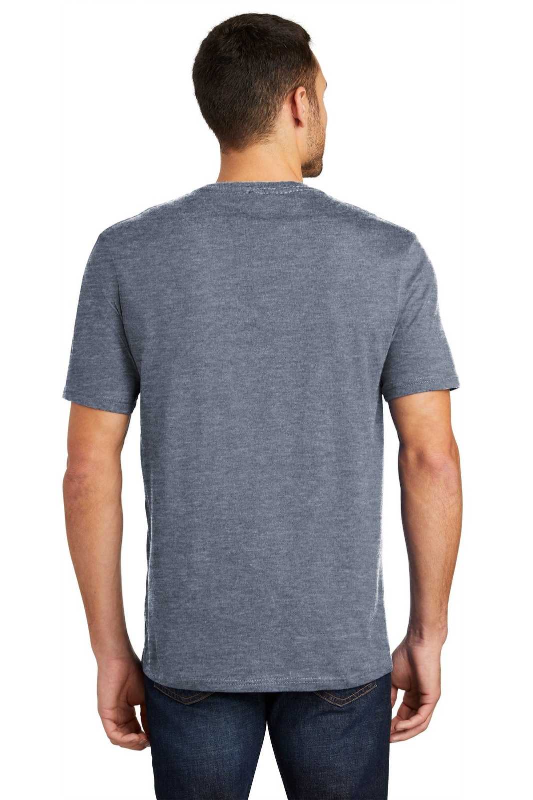 District DT104 Perfect Weight Tee - Heathered Navy - HIT a Double - 2
