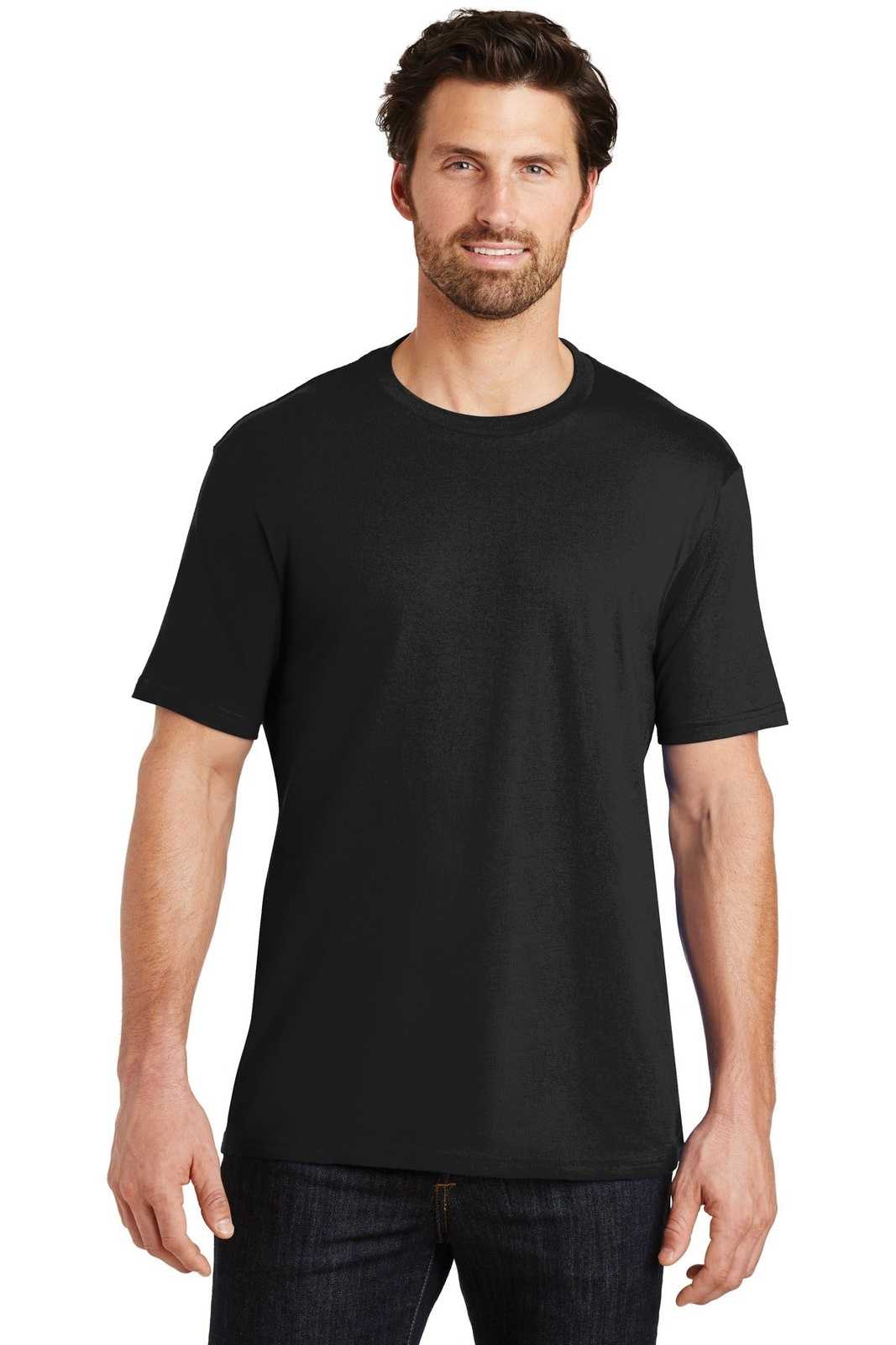 District DT104 Perfect Weight Tee - Jet Black - HIT a Double - 1