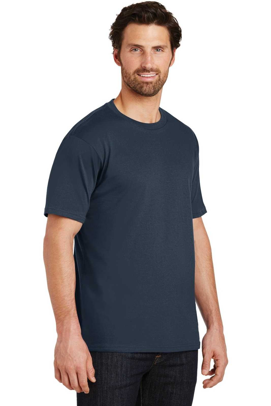 District DT104 Perfect Weight Tee - New Navy - HIT a Double - 4