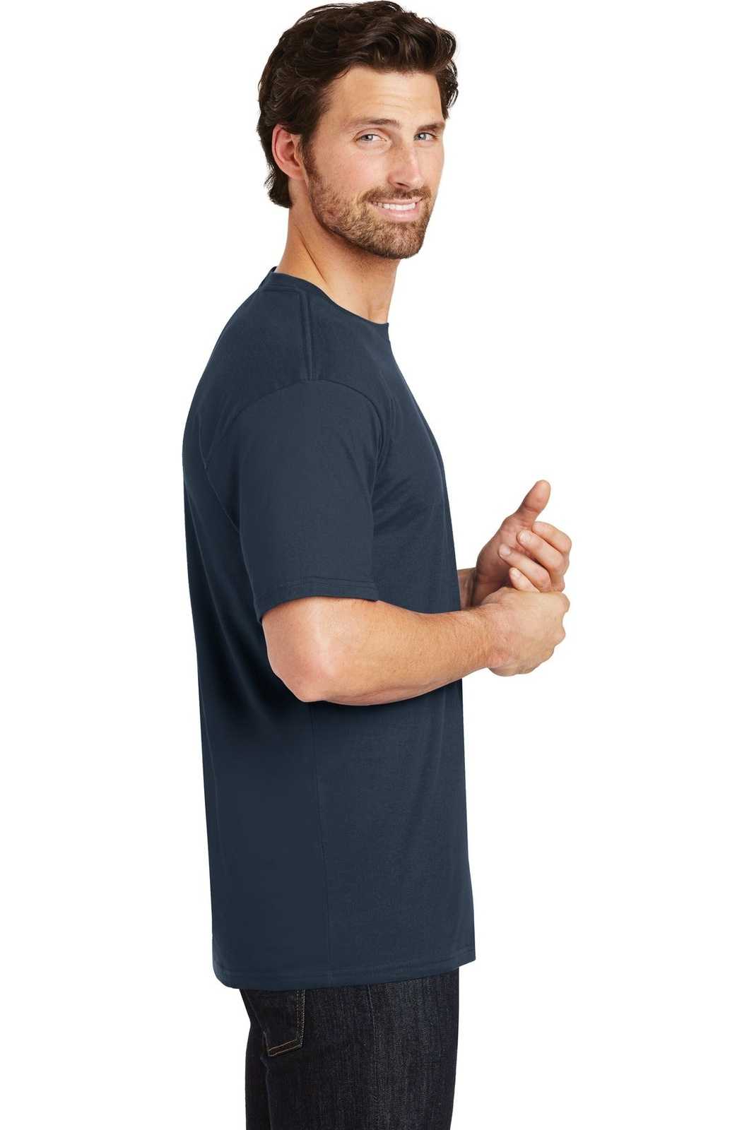District DT104 Perfect Weight Tee - New Navy - HIT a Double - 3