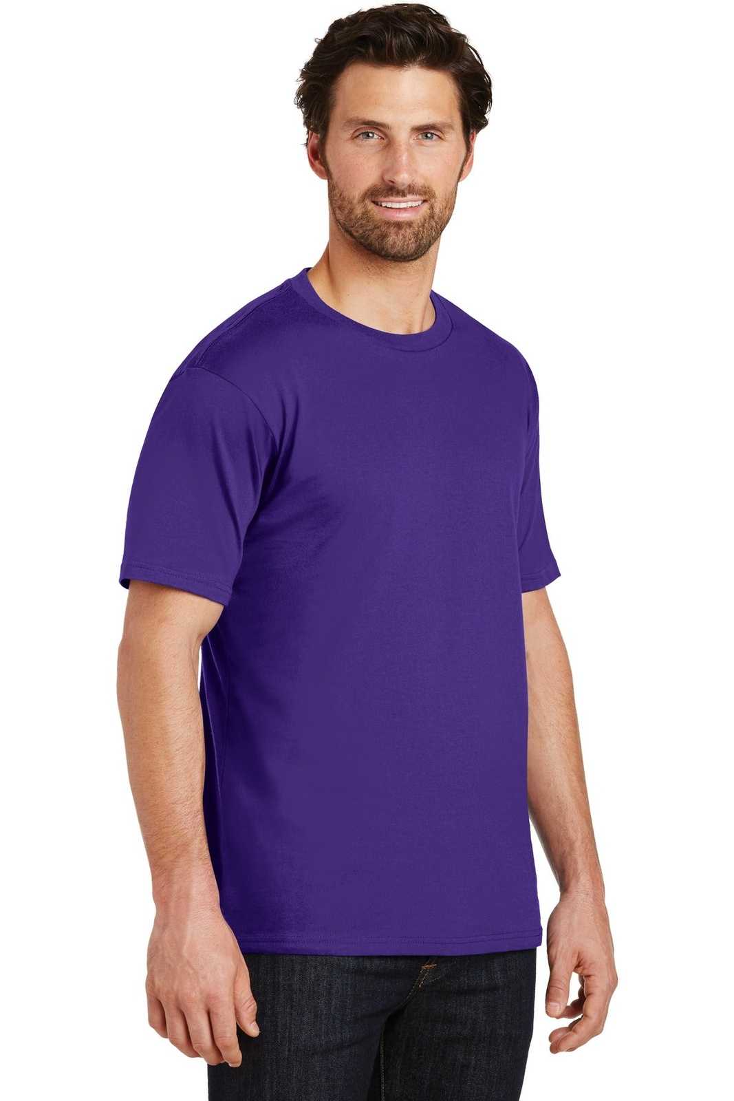 District DT104 Perfect Weight Tee - Purple - HIT a Double - 4