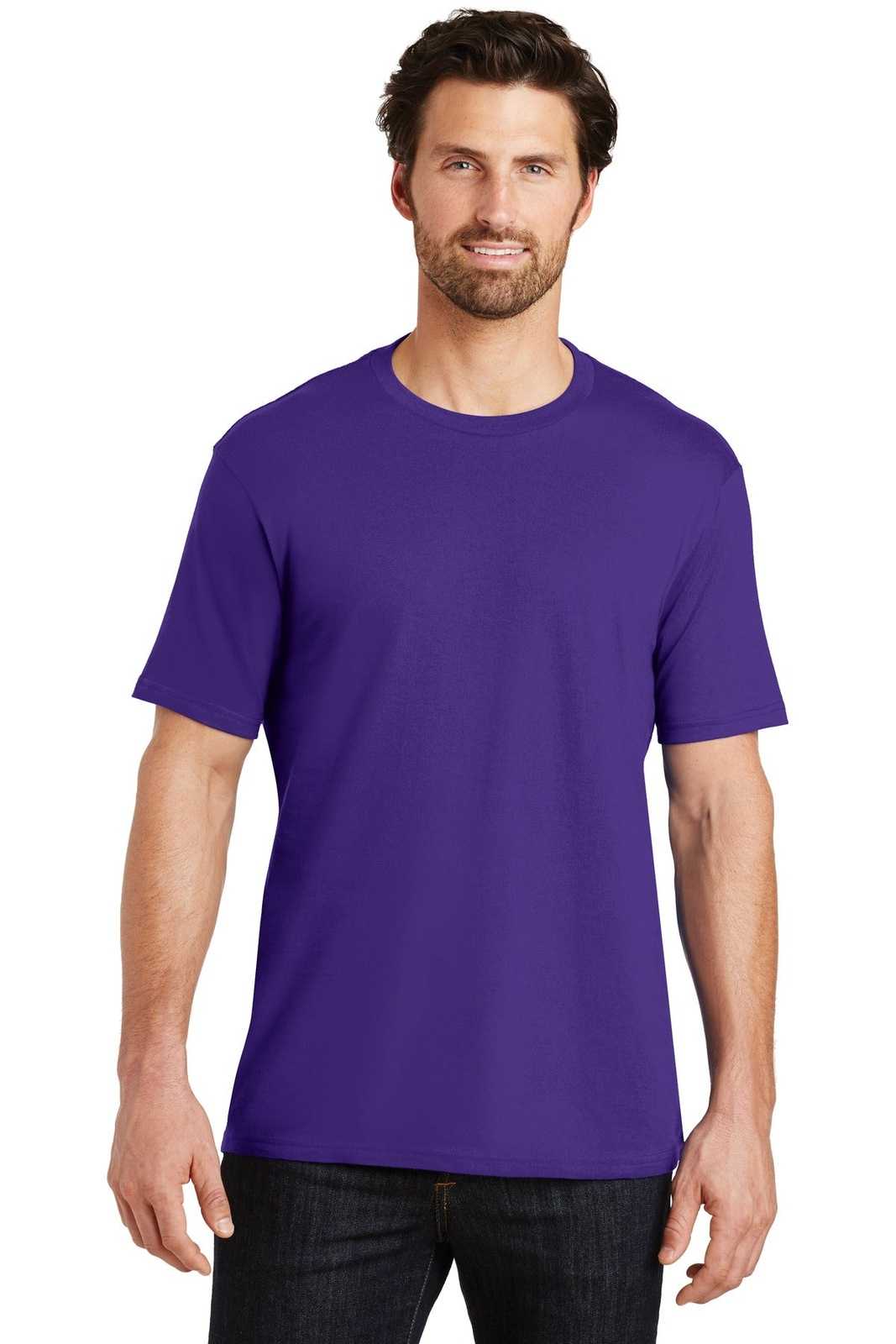 District DT104 Perfect Weight Tee - Purple - HIT a Double - 1