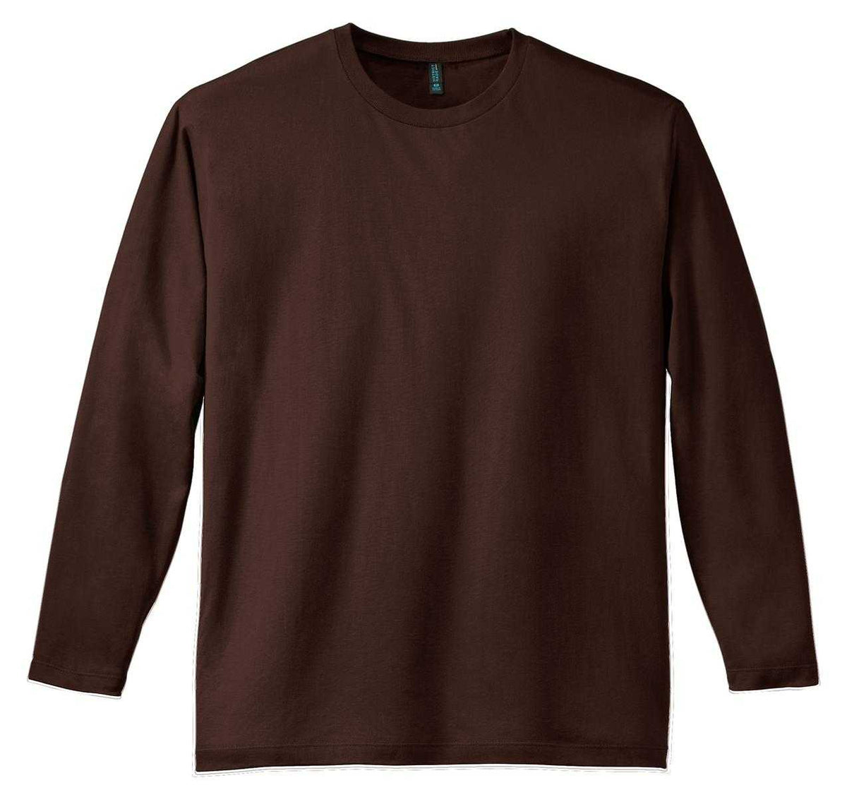 District DT105 Perfect Weight Long Sleeve Tee - Espresso - HIT a Double - 5