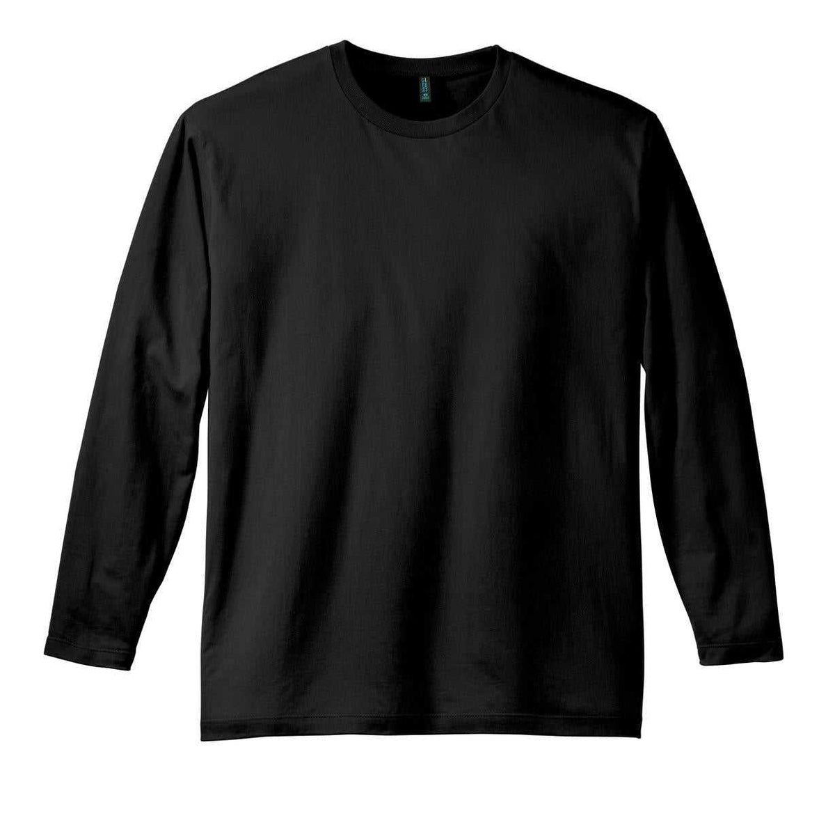 District DT105 Perfect Weight Long Sleeve Tee - Jet Black - HIT a Double - 5