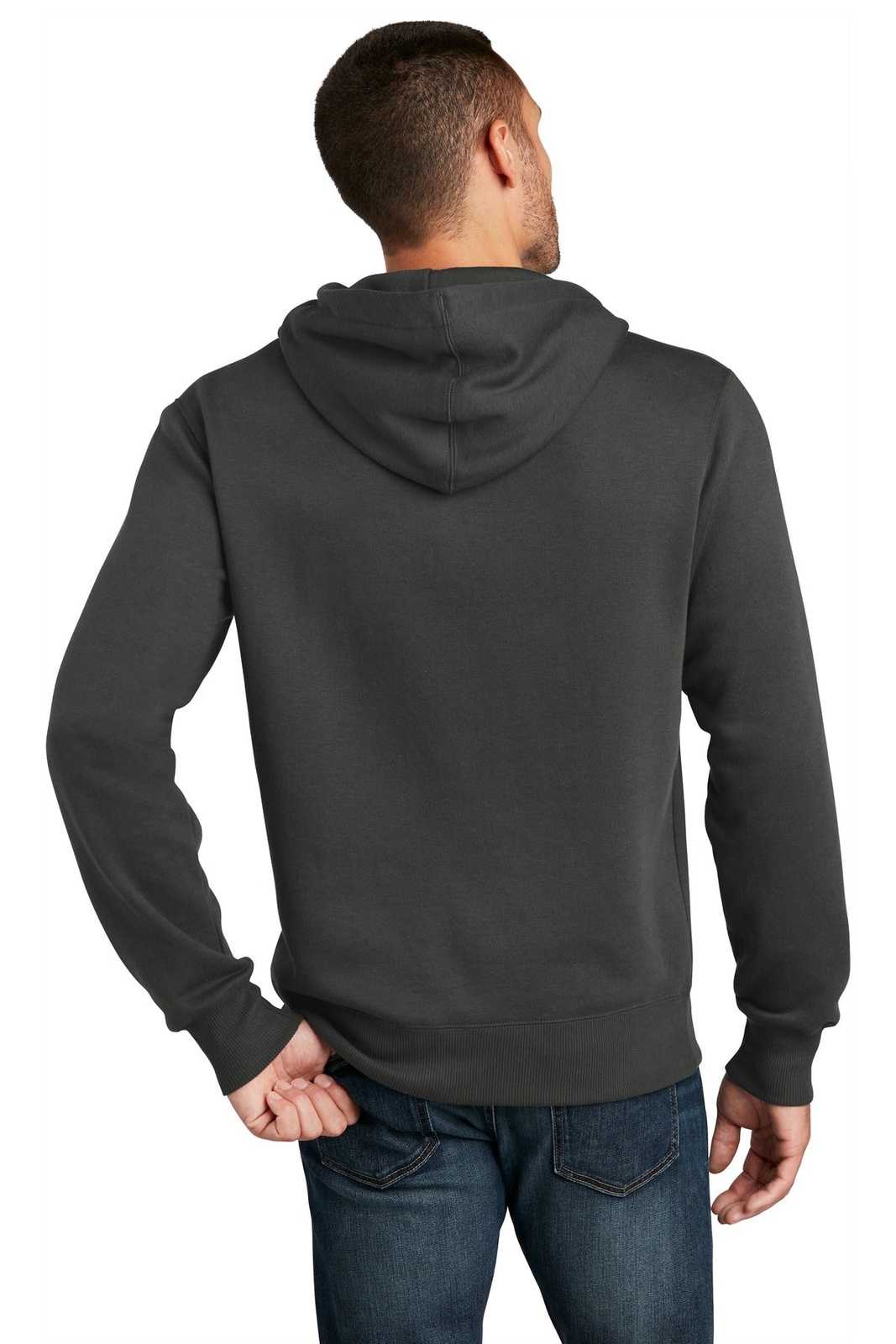 District DT1101 Perfect Weight Fleece Hoodie - Charcoal - HIT a Double - 2