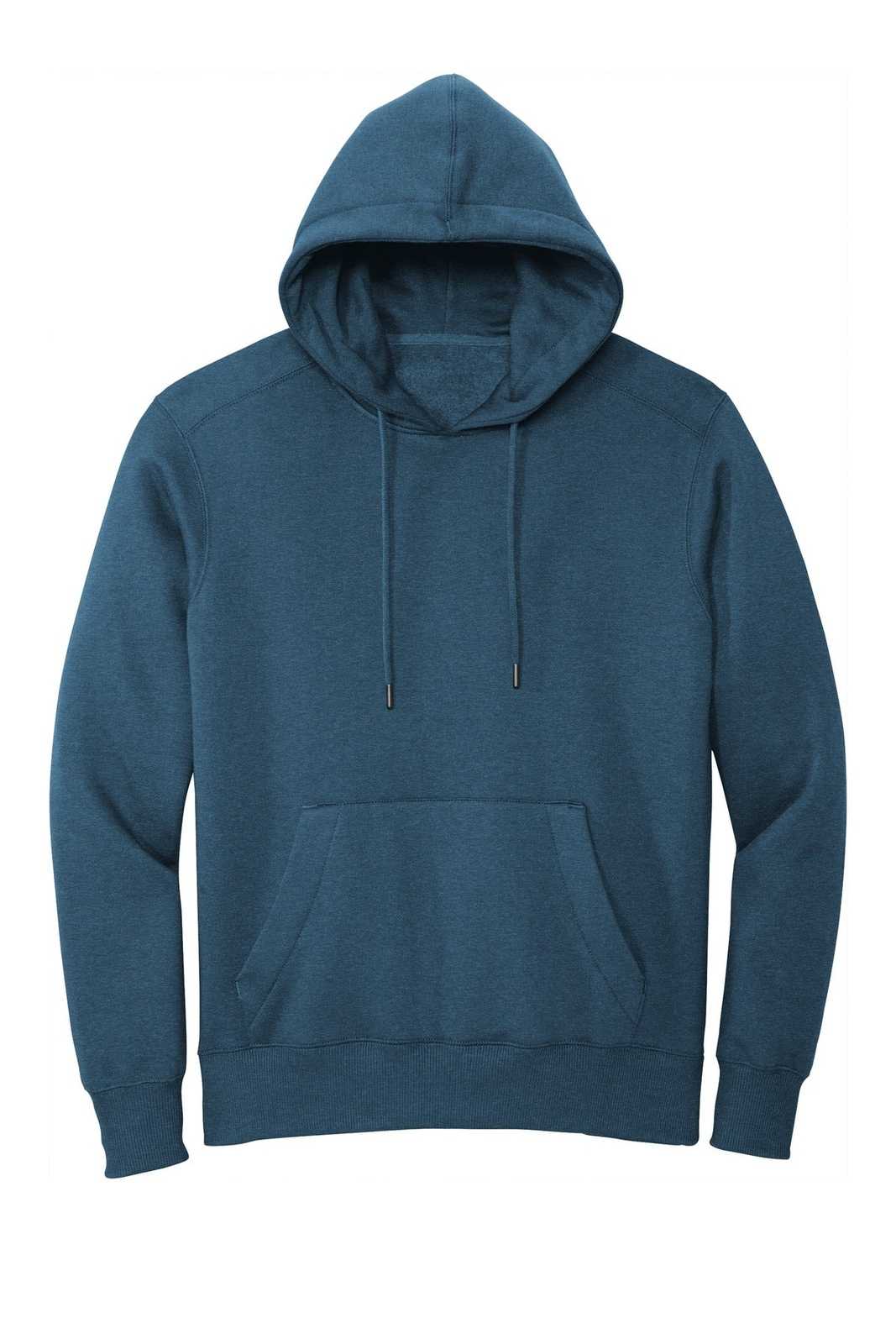 District DT1101 Perfect Weight Fleece Hoodie - Heathered Poseidon Blue - HIT a Double - 5