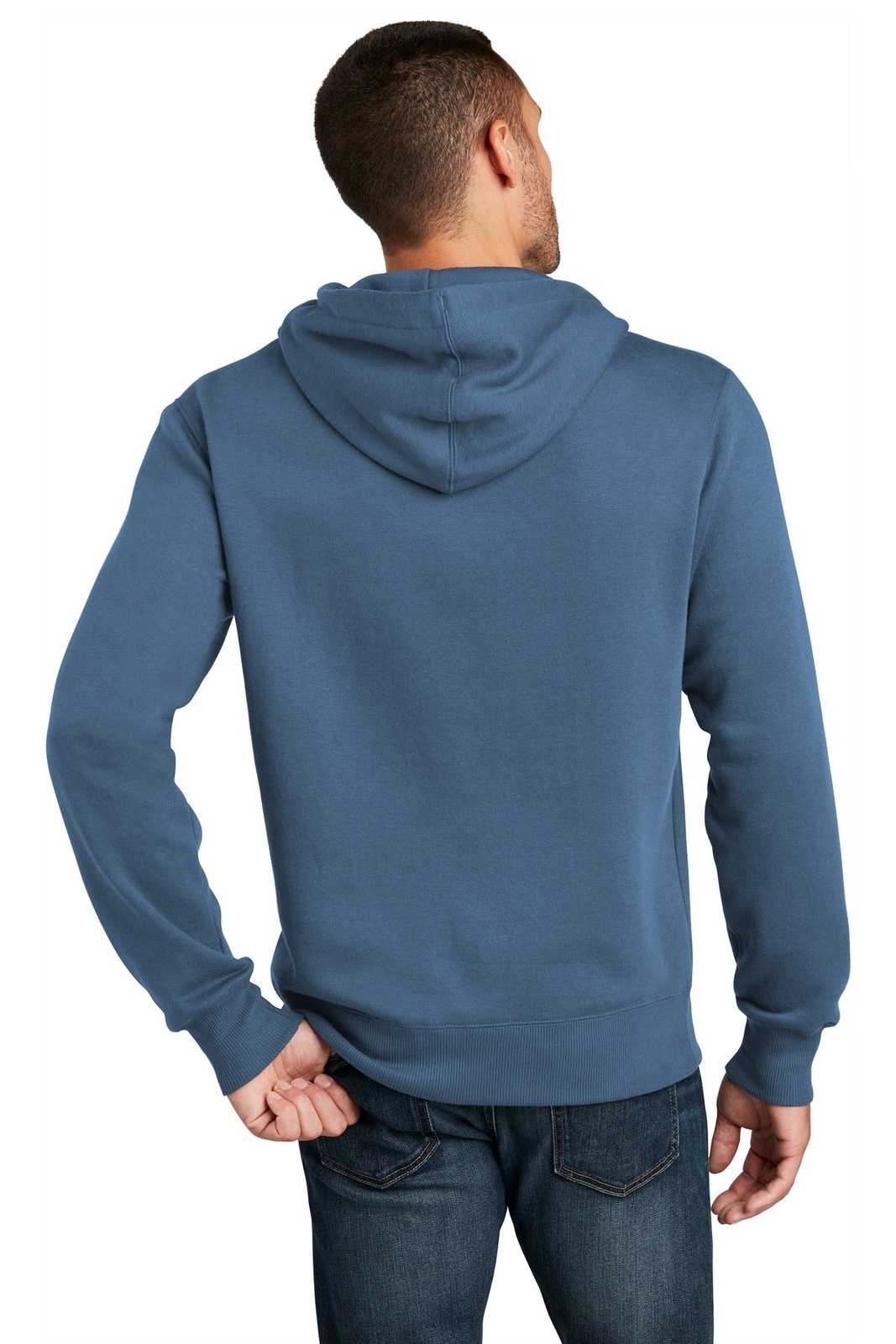 District DT1101 Perfect Weight Fleece Hoodie - Maritime Blue - HIT a Double - 2