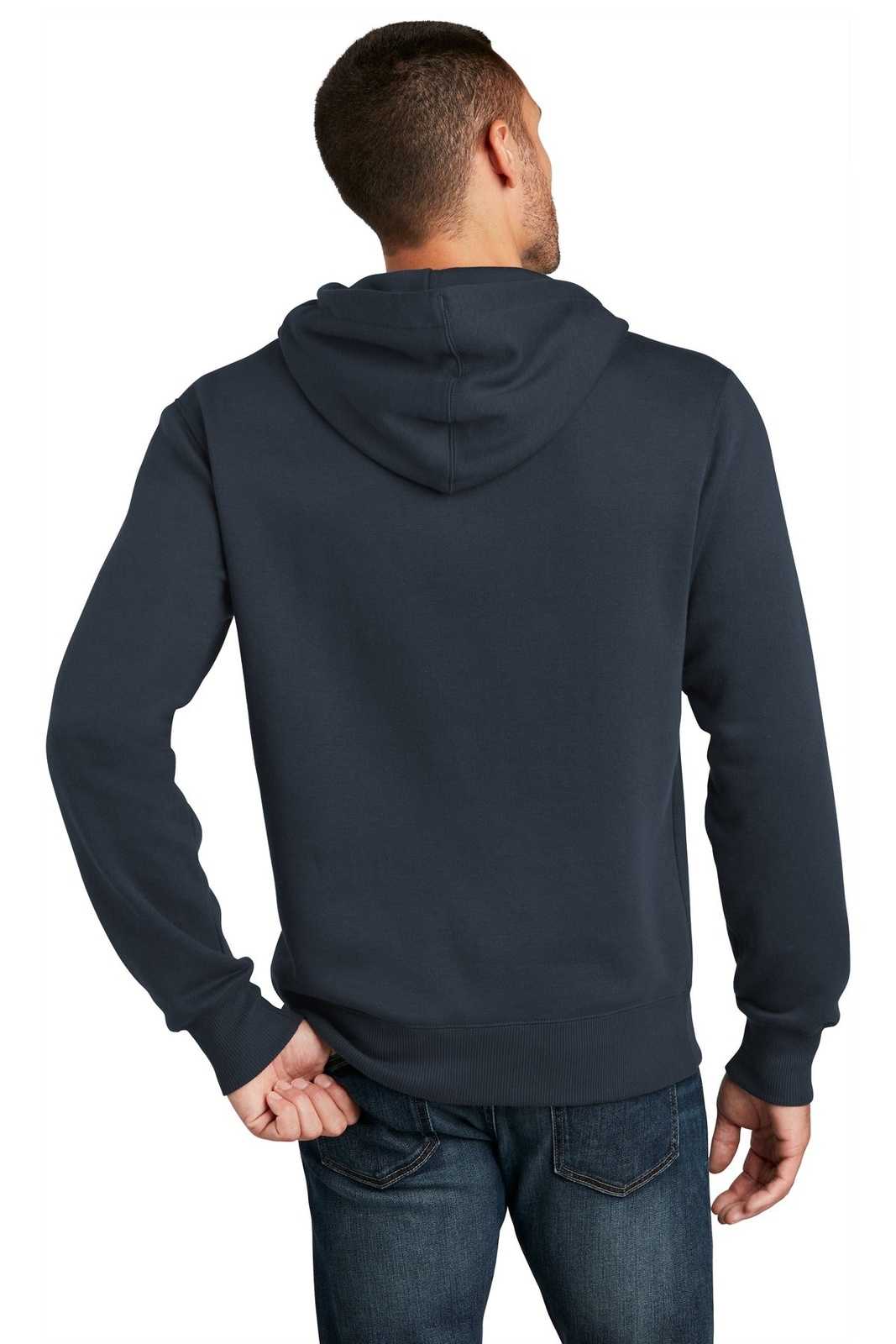District DT1101 Perfect Weight Fleece Hoodie - New Navy - HIT a Double - 2
