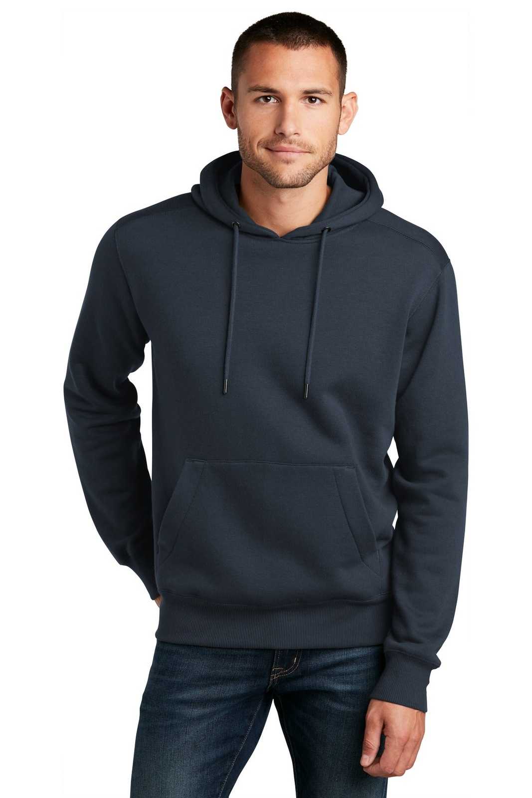 District DT1101 Perfect Weight Fleece Hoodie - New Navy - HIT a Double - 1