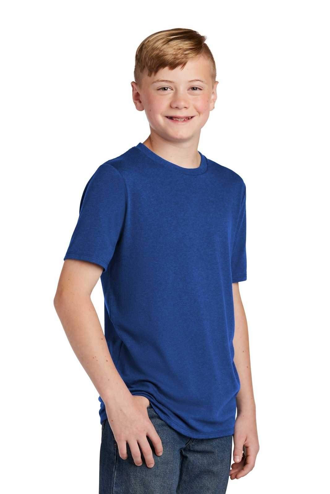 District DT130Y Youth Perfect Tri Tee - Deep Royal - HIT a Double - 4