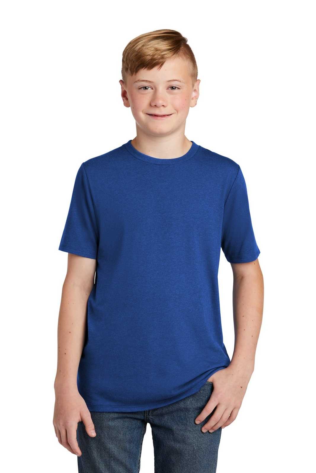 District DT130Y Youth Perfect Tri Tee - Deep Royal - HIT a Double - 1