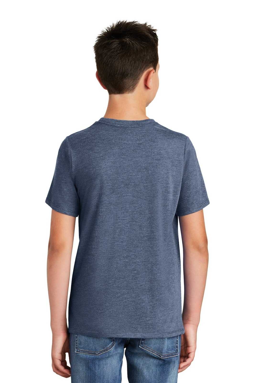 District DT130Y Youth Perfect Tri Tee - Navy Frost - HIT a Double - 2