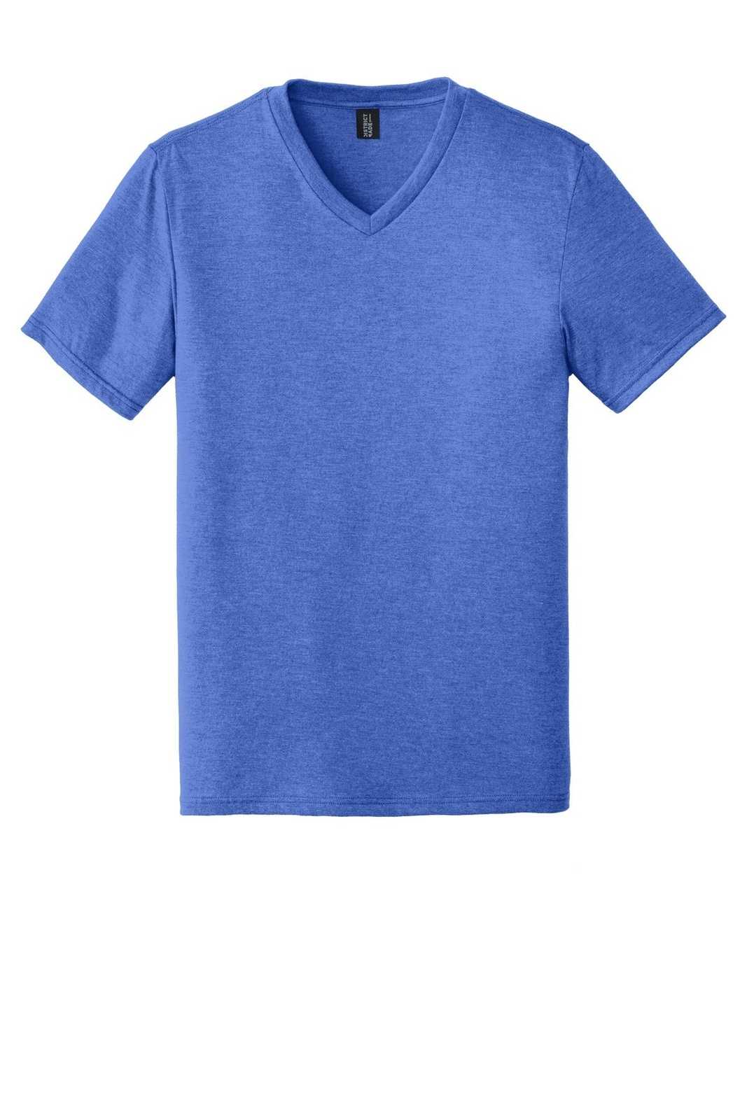 District DT1350 Perfect Tri V-Neck Tee - Royal Frost - HIT a Double - 2