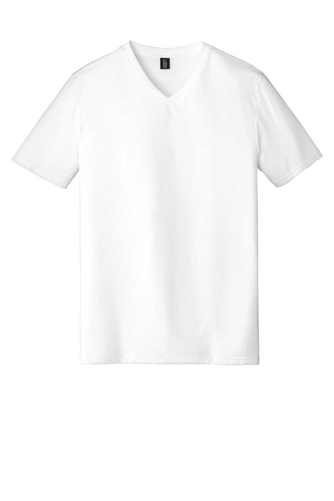 District DT1350 Perfect Tri V-Neck Tee - White - HIT a Double - 2