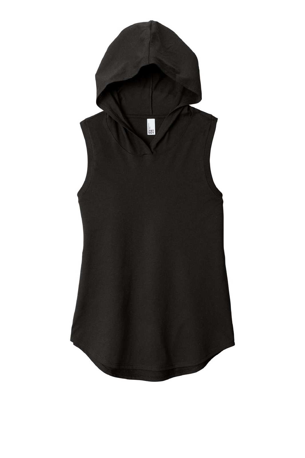 District DT1375 Women&#39;s Perfect Tri Sleeveless Hoodie - Black - HIT a Double - 5