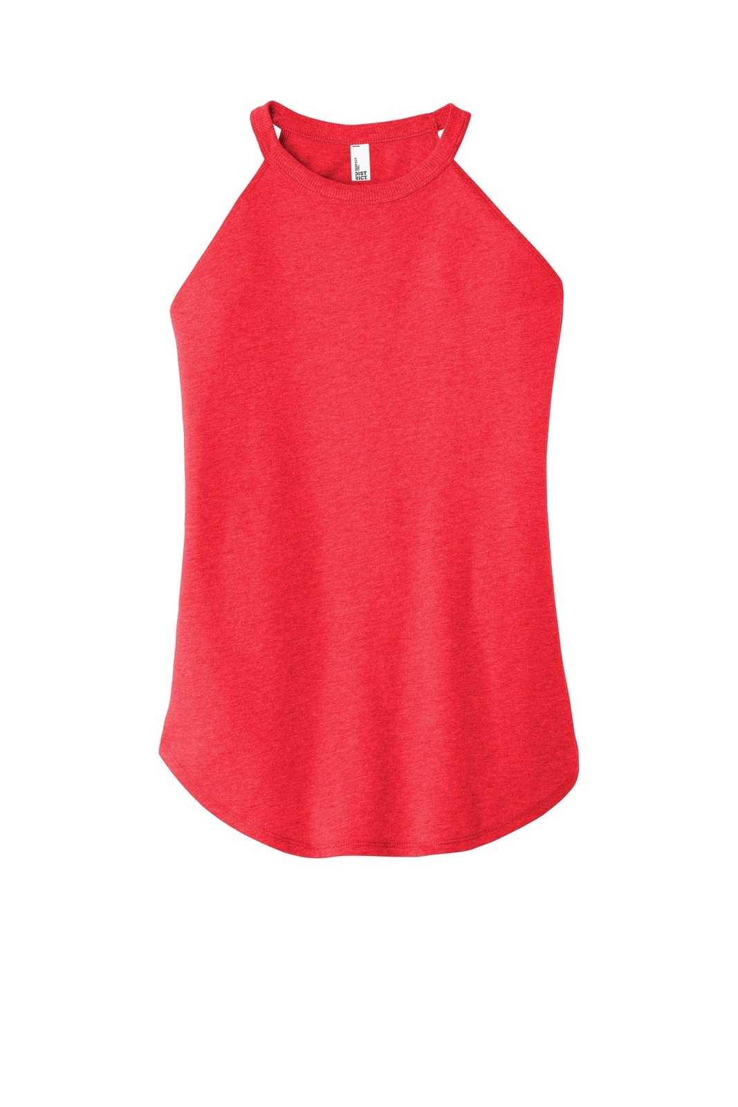 District DT137L Women&#39;s Perfect Tri Rocker Tank - Red Frost - HIT a Double - 5