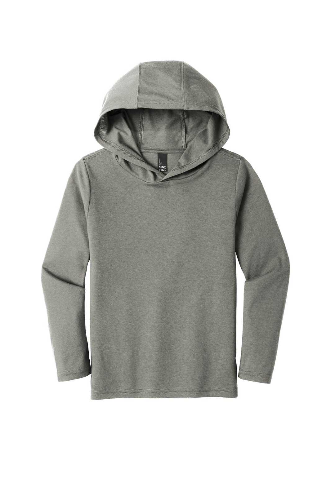 District DT139Y Youth Perfect Tri Long Sleeve Hoodie - Gray Frost - HIT a Double - 5