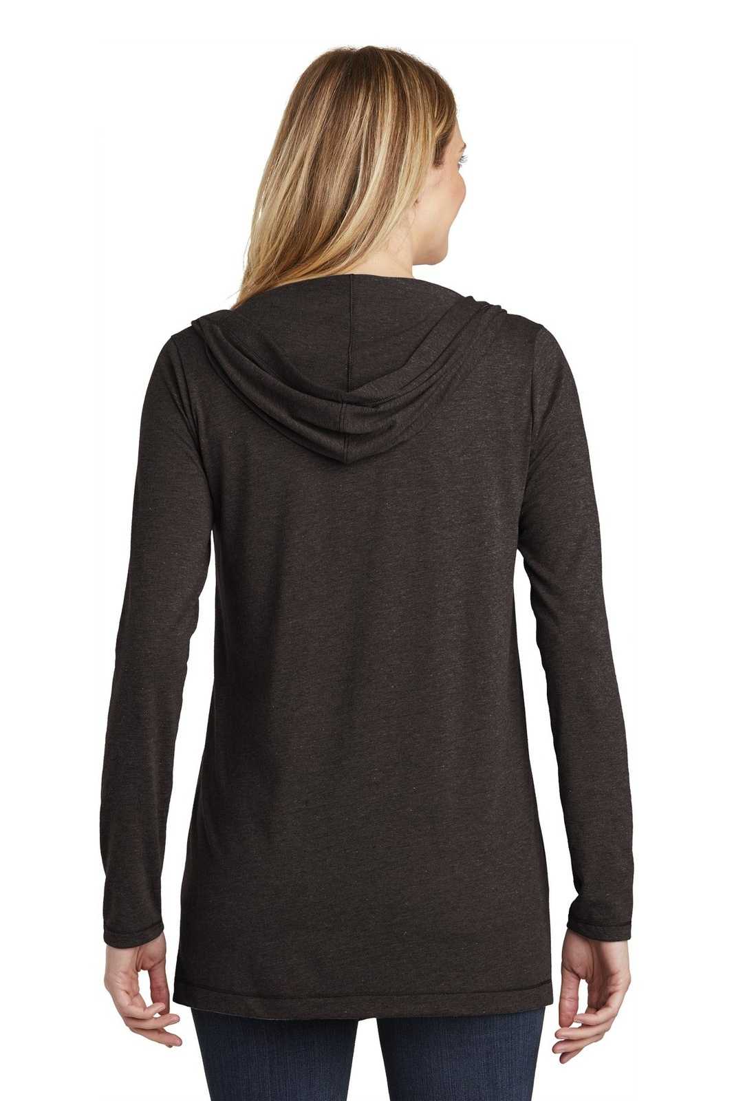 District DT156 Women&#39;s Perfect Tri Hooded Cardigan - Black Frost - HIT a Double - 2