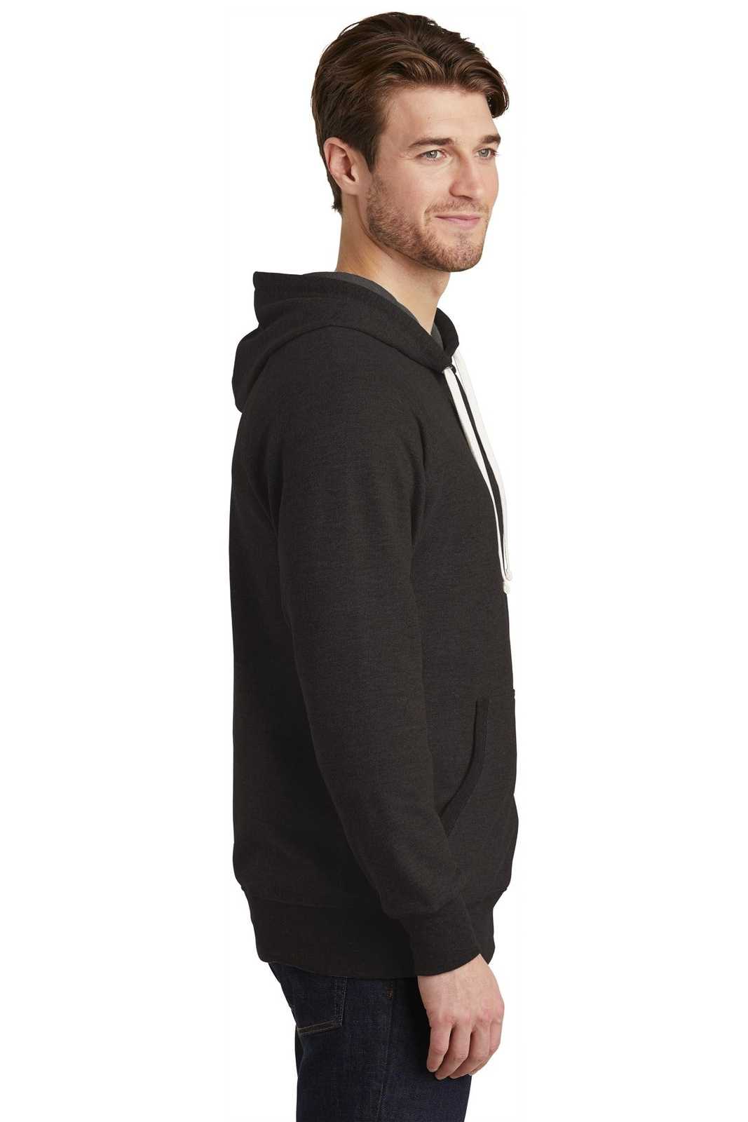 District DT355 Perfect Tri French Terry Hoodie - Black - HIT a Double - 3