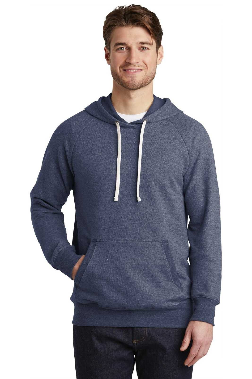 District DT355 Perfect Tri French Terry Hoodie - New Navy - HIT a Double - 1
