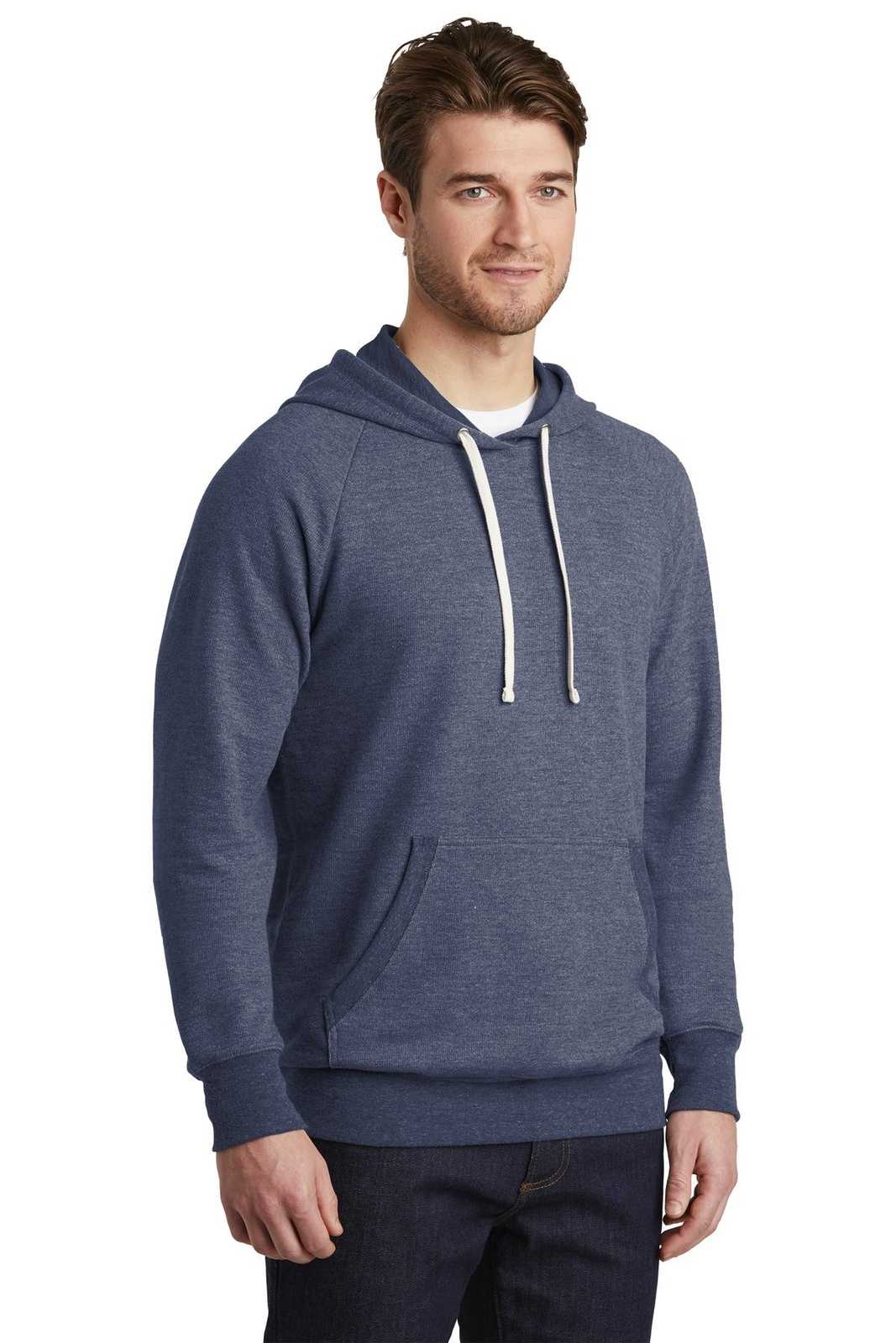 District DT355 Perfect Tri French Terry Hoodie - New Navy - HIT a Double - 4