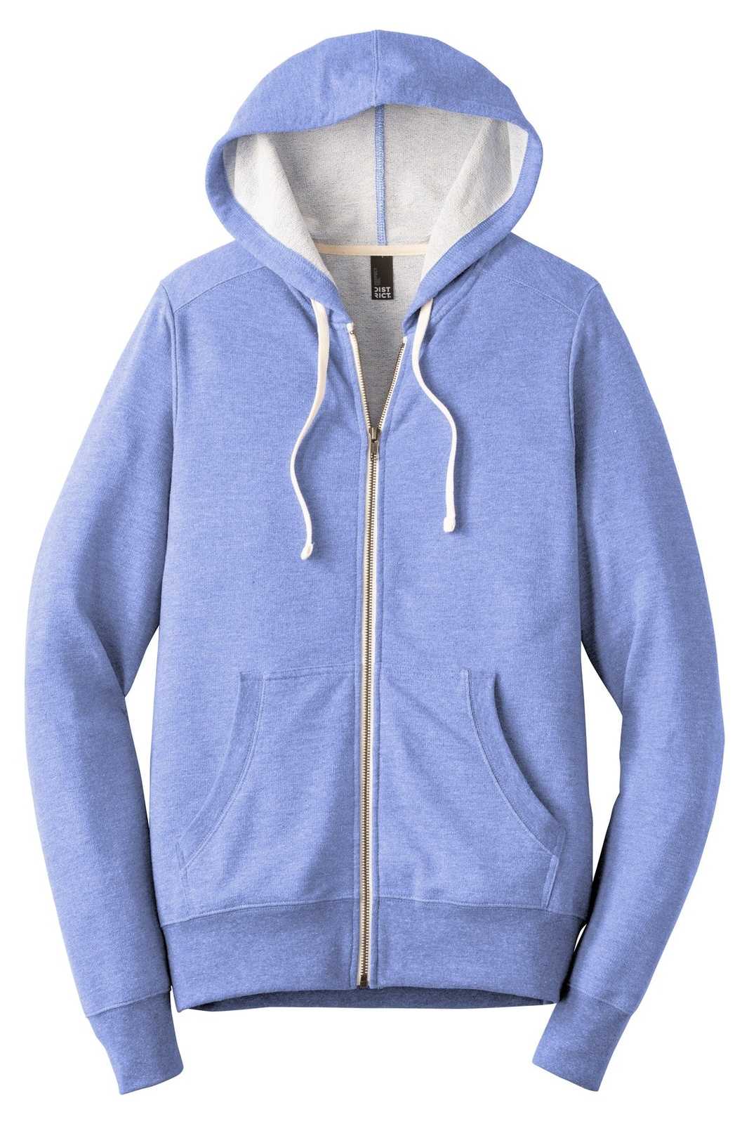 District DT356 Perfect Tri French Terry Full-Zip Hoodie - Maritime Frost - HIT a Double - 5