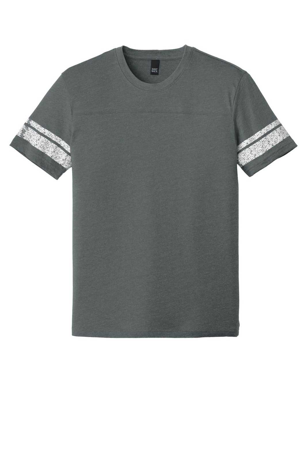 District DT376 Game Tee - Heathered Charcoal White - HIT a Double - 5