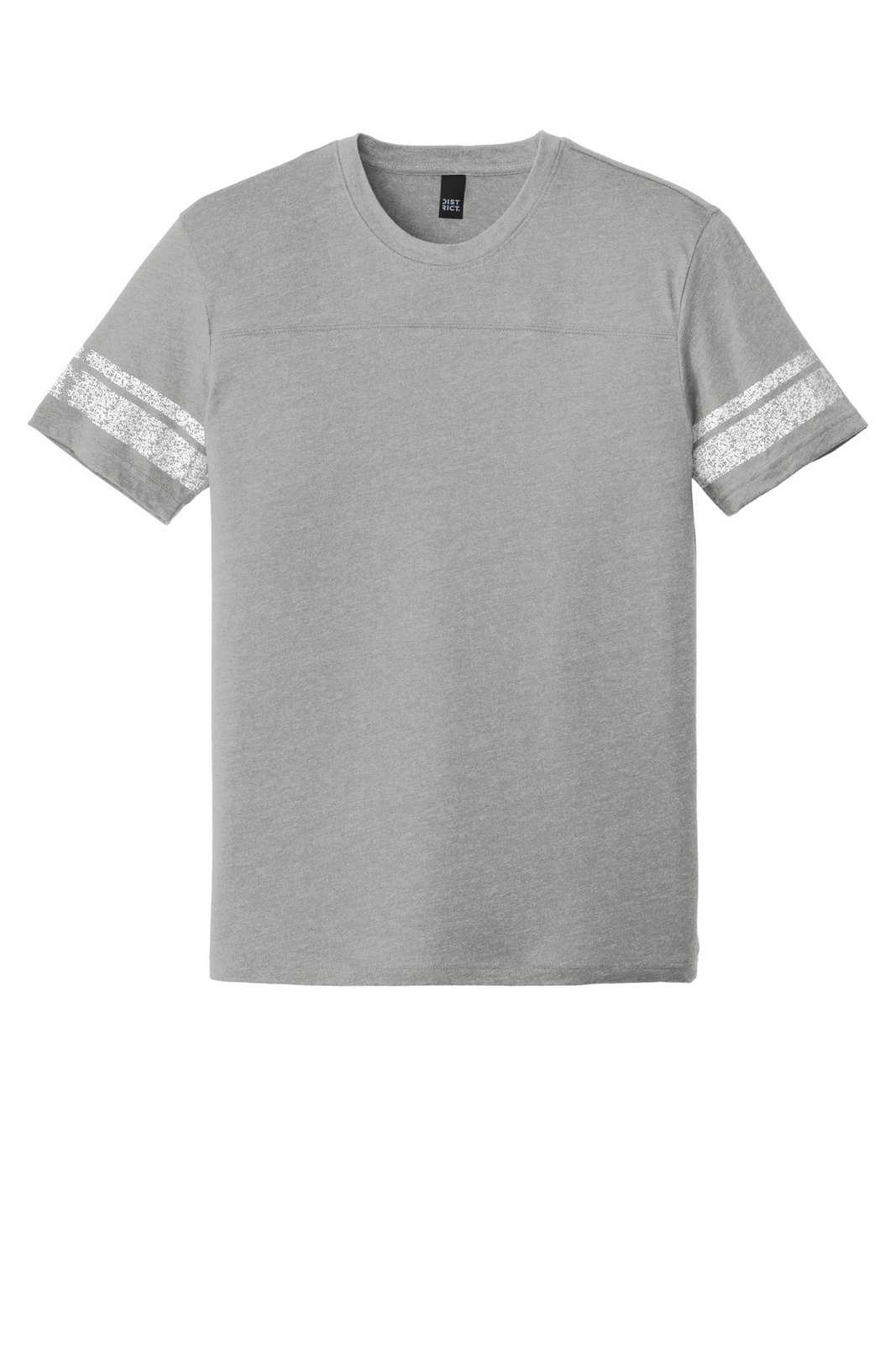 District DT376 Game Tee - Heathered Nickel White - HIT a Double - 5